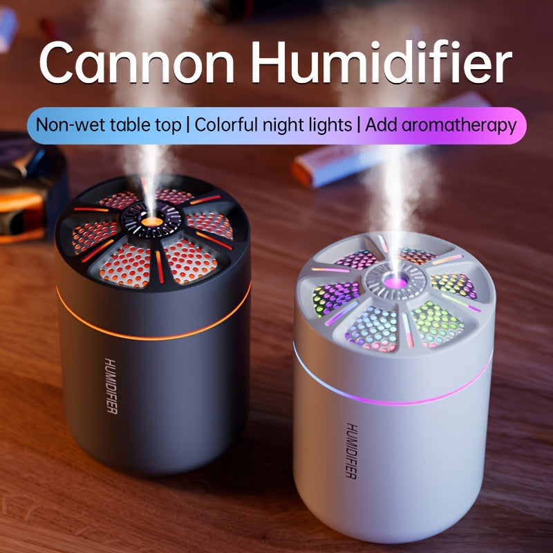 Humidificador Nano Silencioso y Difusor de Aromas - Alimentado por USB, Capacidad de 180ml para Coche, Dormitorio, Oficina - Sin Fragancia, Apto para Todo Tipo de Piel