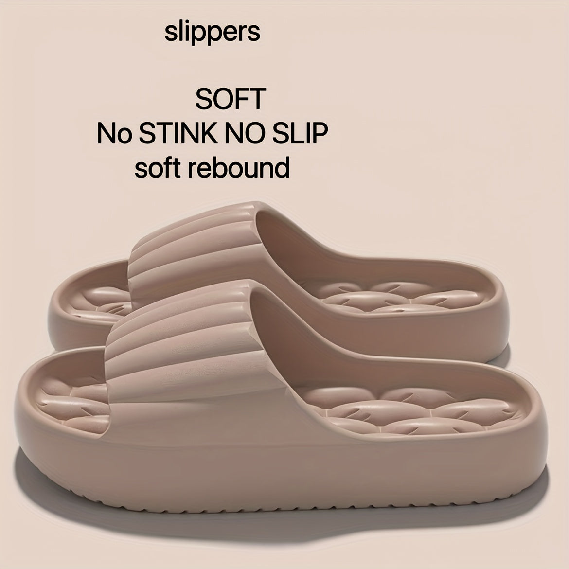 Chanclas suaves de EVA para mujer, antideslizantes, secado rápido, cómodas para la ducha y la playa, color rosa, diseño ligero y transpirable para uso diario, calzado de secado rápido, zapatos sin cordones casuales, suela antideslizante, pantuflas para b