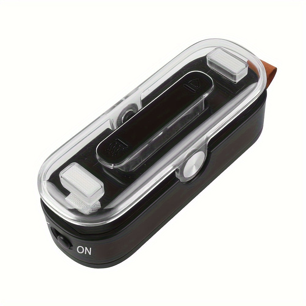 Compacto 2-en-1 Mini Sellador y Cortador de Bolsas - Sellador al Vacío de Calor Portátil para Bolsas de Plástico, Ideal para Almacenamiento de Alimentos, Snacks, Galletas - Negro, Esencial para la Cocina