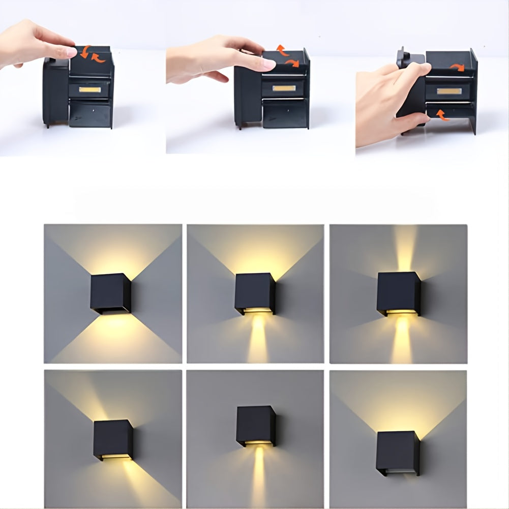 ¡Ilumina tu hogar con este aplique de pared LED de 10 W regulable hacia arriba y hacia abajo que ahorra energía!