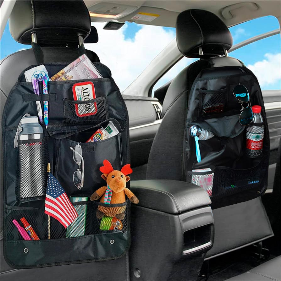 Organizador x2 Para Asiento Trasero Ahorra Espacio Carro Coche CENC-018