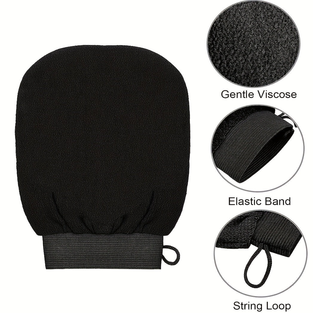 Guantes exfoliantes profundos, 1/2/3 piezas, color beige claro, para piel suave y radiante, elimina células muertas, guantes suaves para baño y ducha, guantes exfoliantes coreanos, beige claro