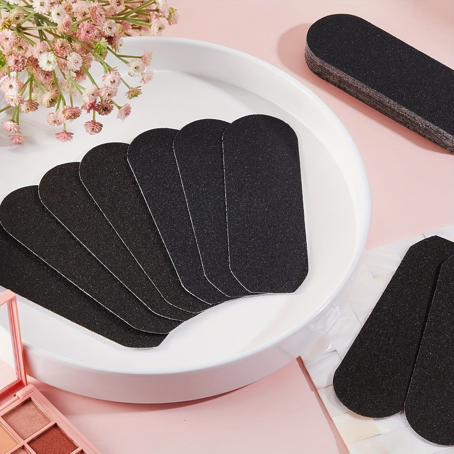 20/40/60 piezas de almohadillas de reemplazo para limpiapies - 120 grano y 180 grano, almohadillas de pedicura removibles gruesas/finas con agarre de silicona suave, base antideslizante para uso en salones y hogares, accesorios de pedicura, superficie te