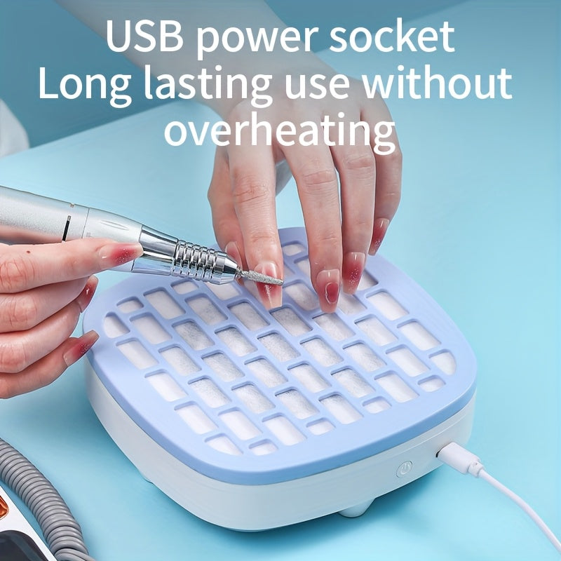 Secador de uñas mini USB recargable con tecnología de luz azul - Diseño portátil compacto, sin batería, carga USB-C para manicura y pedicura, secador de uñas, herramienta de belleza moderna, cuerpo de plástico duradero