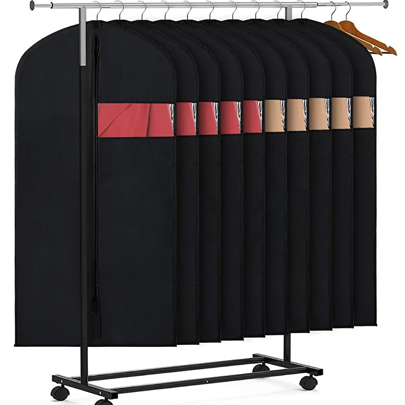 1 Pieza, Funda Para Polvo De Traje, Bolsas De Almacenamiento De Ropa Colgante Para Camisa, Traje, Vestido, Abrigo, Bolsas De Ropa A Prueba De Polvo Portátiles, Organizador De Almacenamiento Doméstico Para Dormitorio, Armario, Guardarropa, Hogar