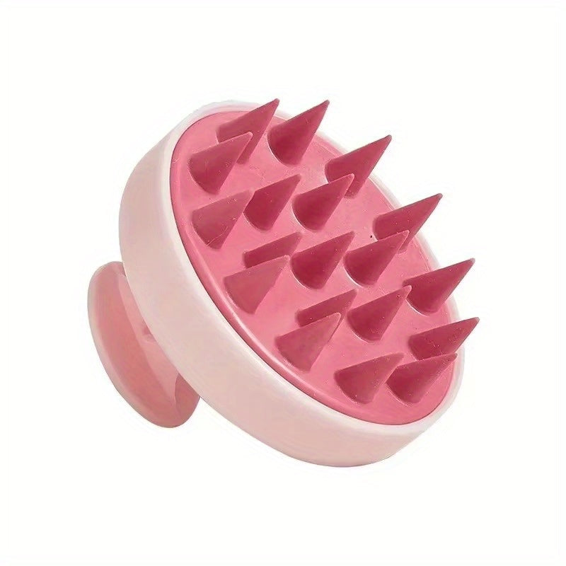 Peine de masaje de silicona para el cuero cabelludo, cepillo de champú, masajeador corporal para el cuidado del cabello, cabezal de ducha, herramienta de baño desenredante, suave para el cuero cabelludo, duradero, opciones multicolores.