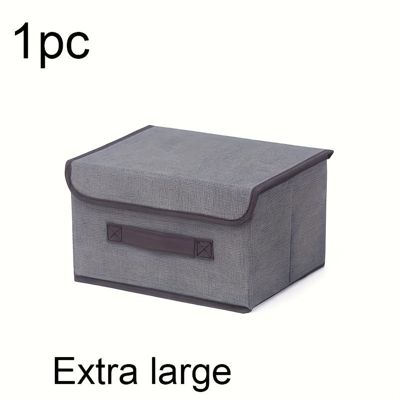 Caja de Almacenamiento Plegable de Gran Capacidad - A Prueba de Polvo, Organizador Multifuncional para Ropa y Mantas, Perfecto para el Dormitorio y Esenciales del Hogar, Organizador de Escritorio y Cajón para Almacenamiento en Casa
