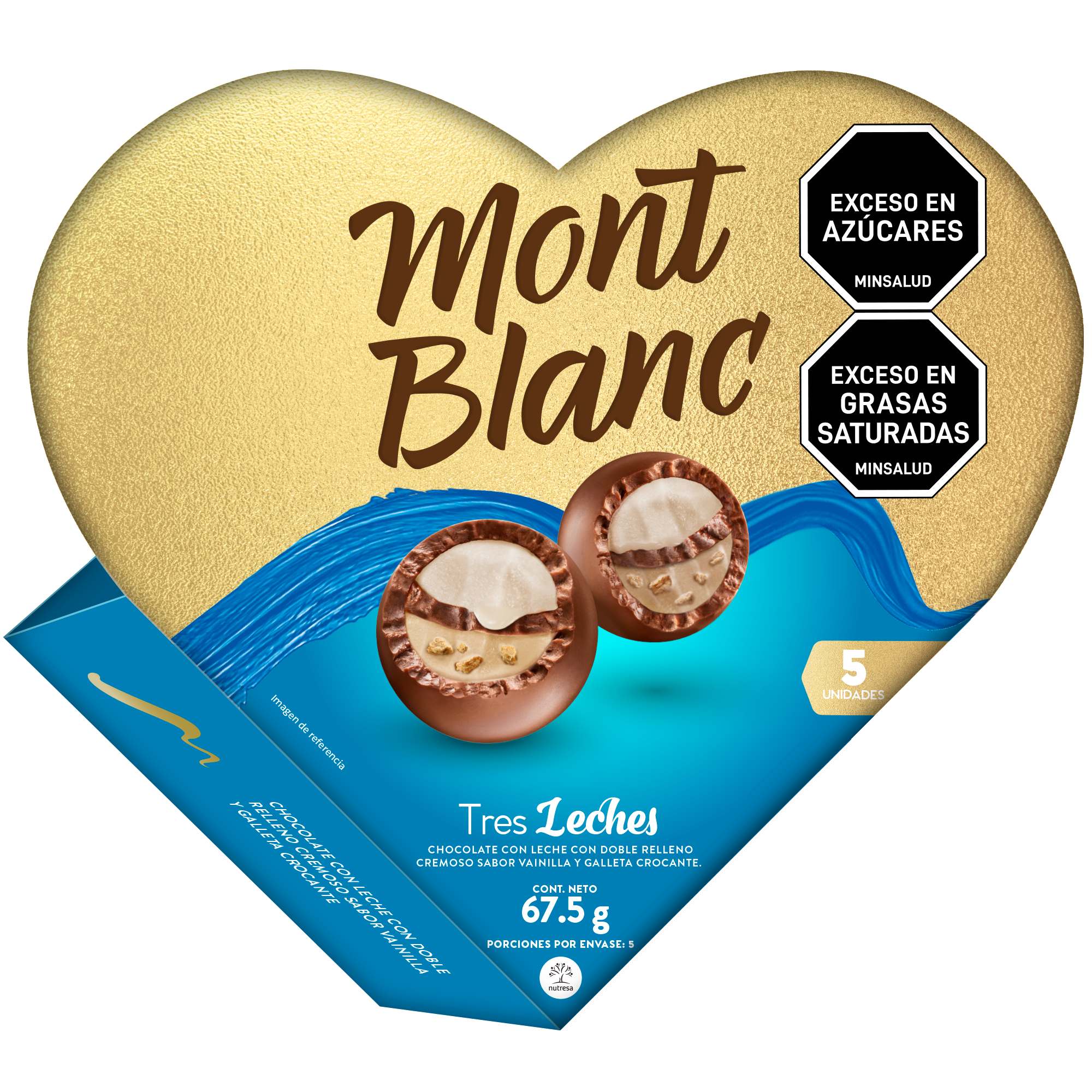 BOMBONES MONTBLANC 67.5G TRES LECHES