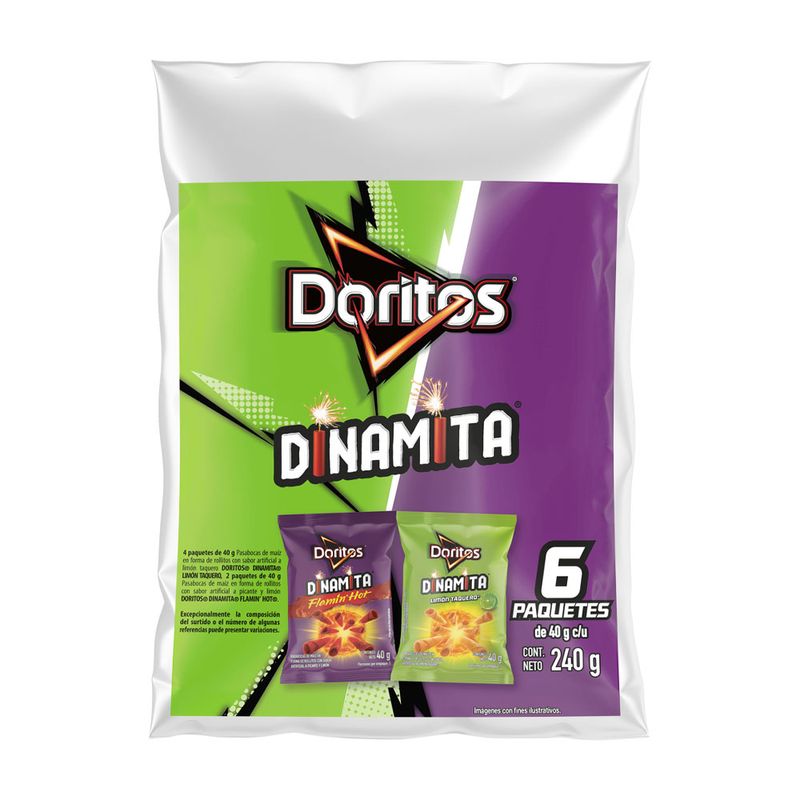 DORITOS 6U 240G DINAMITA SURTIDO