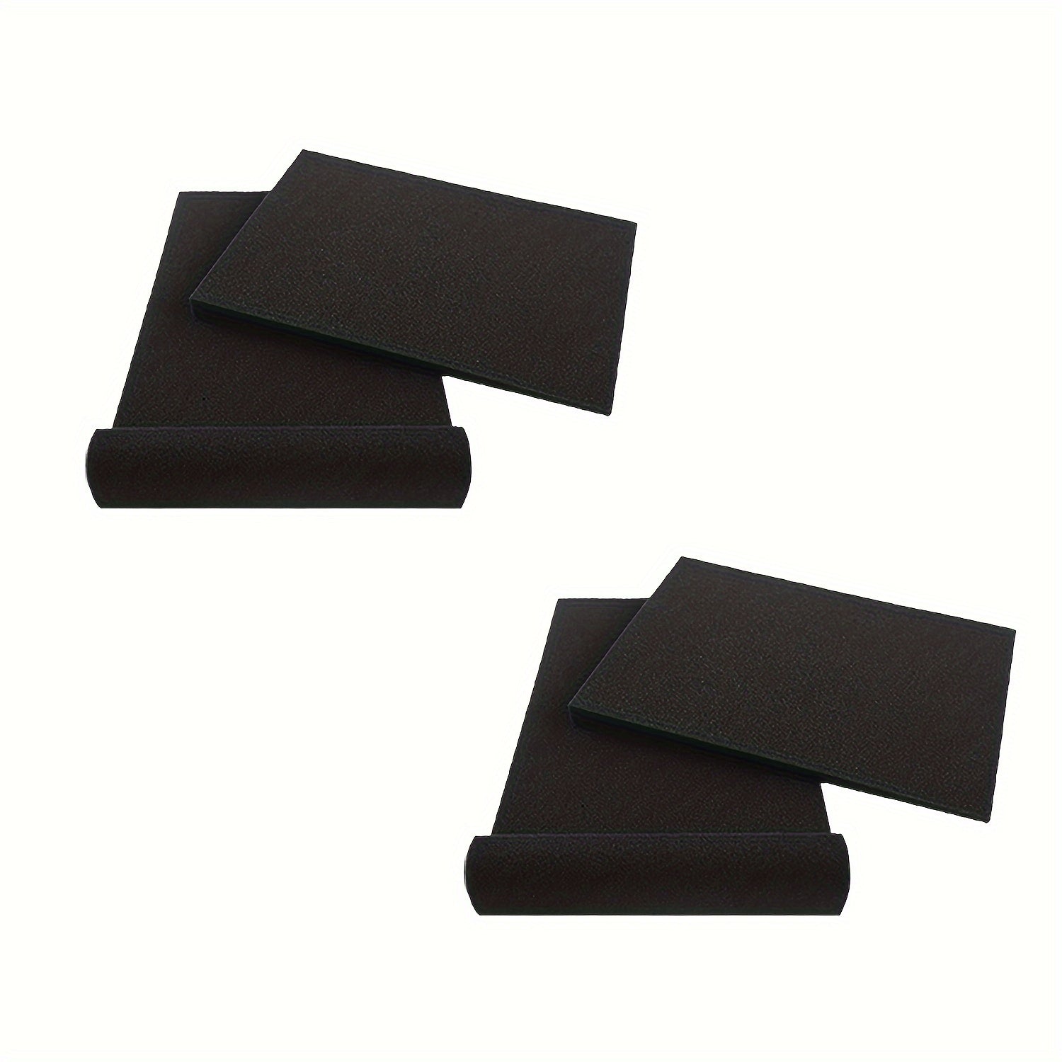 2 Pares de Almohadillas Aislantes para Altavoces de Alta Densidad - Espuma Negra para Estudio de Grabación Acústica con Absorción de Vibraciones, 27.99cm x 19.0cm x 3.99cm para Mejora del Sonido y Aislamiento de Subwoofers, Paneles Insonorizados