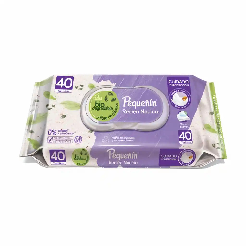 TOALLITAS HUMEDAS PEQUEÑIN RECIEN NACIDO 80+40 UND