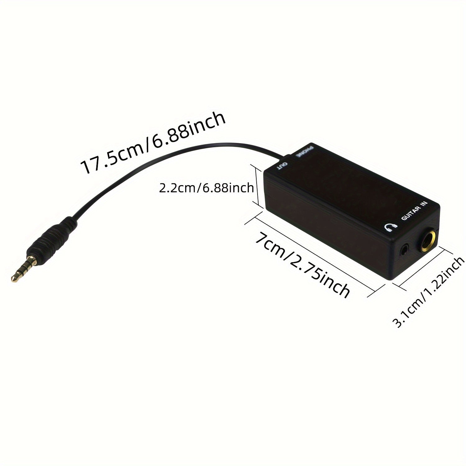 Adaptador de Audio Chenpingfeng - Conector Macho a Hembra para Guitarra, Bajo, Altavoz, Batería Eléctrica y Grabación de Piano con Efectos