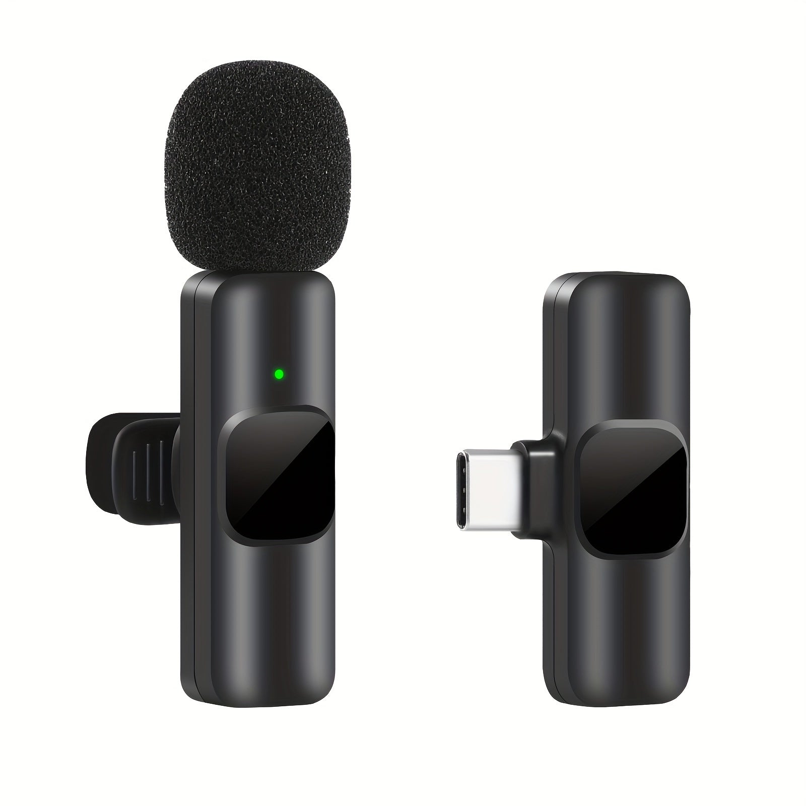 Micrófono inalámbrico profesional de solapa para teléfonos inteligentes USB-C, computadoras portátiles, para grabación de audio y video, juegos en vivo, entrevistas y vlogs.