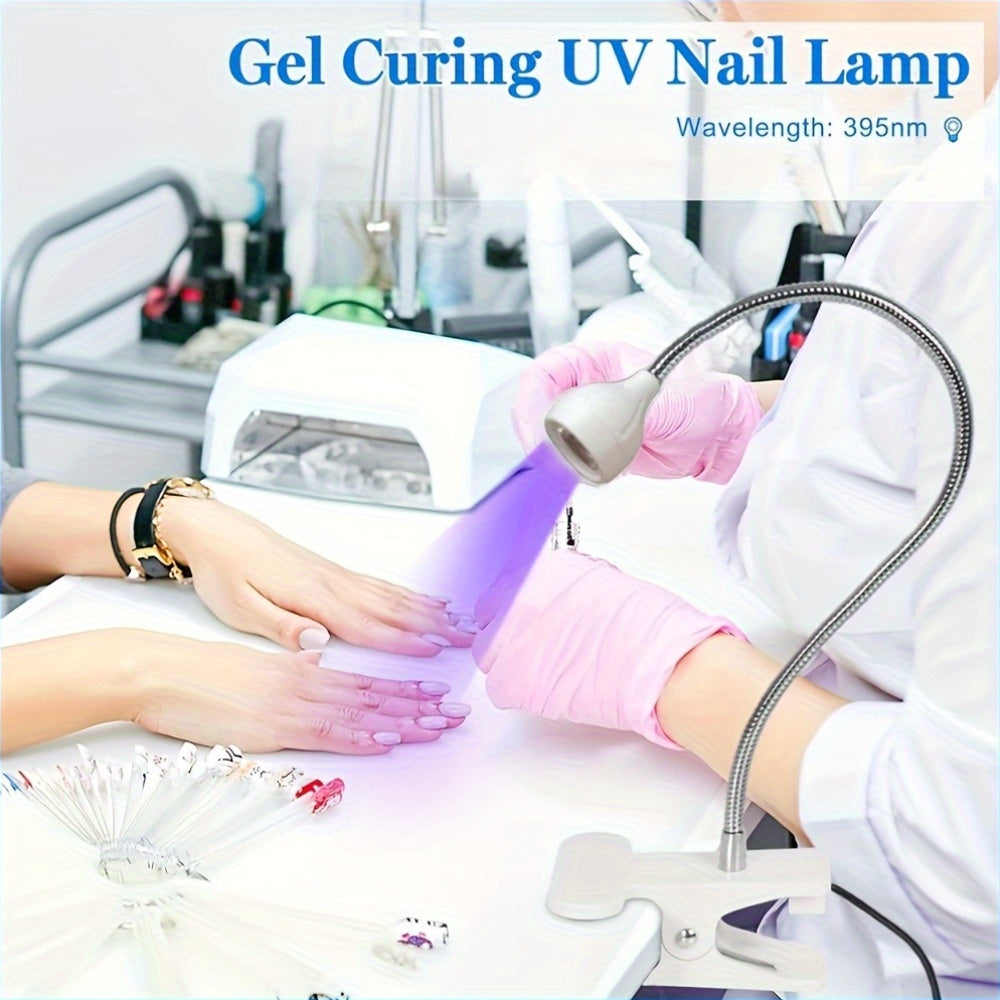 Lámpara LED alimentada por USB MOMMED con brazo metálico flexible - Ideal para curar uñas, manicuras DIY y decoración del hogar - Regalo perfecto para Navidad y cumpleaños, lámpara de cuidado de uñas | Estética moderna | Construcción duradera de plástico
