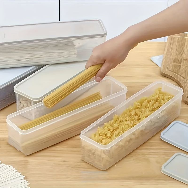 3pcs Cajas para Mantener Fresco en el Refrigerador, Reutilizables, Antipolvo, Apilables, Ahorran Espacio, Adecuadas para Almacenar Cebollín, Cilantro, Jengibre, Ajo, Frutas, Fideos, Cereales, Cucharas, Palillos, Cuchillos & Tenedores, etc., Uso de Cocina