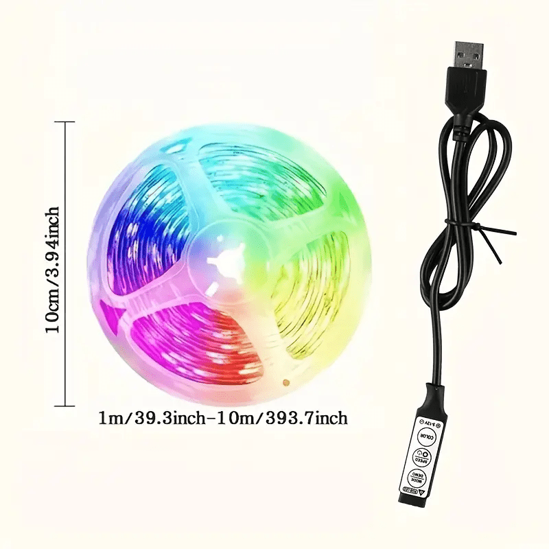 Luces LED para dormitorio, tiras de luces LED sincronizadas con música ultra larga, modo de flujo de encendido de un solo clic, adecuadas para fiestas, decoración del hogar, dormitorio, cocina, bar, techo, decoración de habitación de estudiantes.
