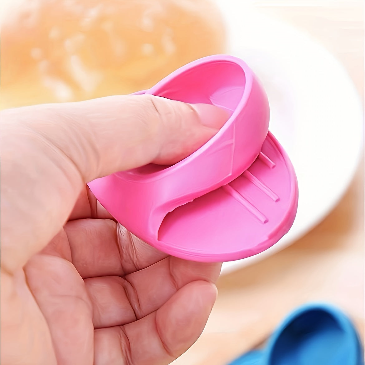 2-Pack de agarraderas de silicona resistentes al calor, agarraderas para ollas anti-escaldaduras para microondas y horno, juego de herramientas de cocina de goma no eléctricas para accesorios de electrodomésticos grandes - No se requieren baterías