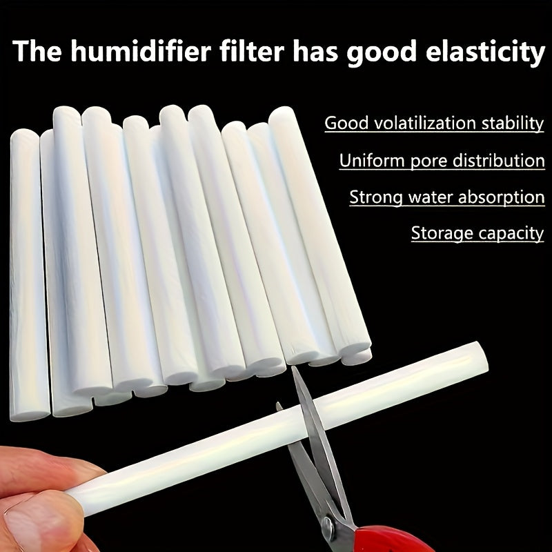 Varillas de Esponja de Fibra Absorbente de Alta Valorización de 5/10/15 piezas - Recambios para Difusor Ambientador de Coche y Filtro de Mini Humidificador USB, Sin Necesidad de Electricidad, Distribución Uniforme de Poros y Fuerte Absorción de Agua, Ade