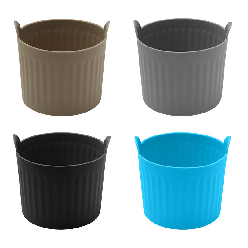 Tazas de muffin de silicona para freidora de aire, horno y horneado - Resistentes al calor, antiadherentes, reutilizables, para snacks y golosinas perfectos, esenciales para el horneado | Utensilios de cocina coloridos | Silicona resistente al calor