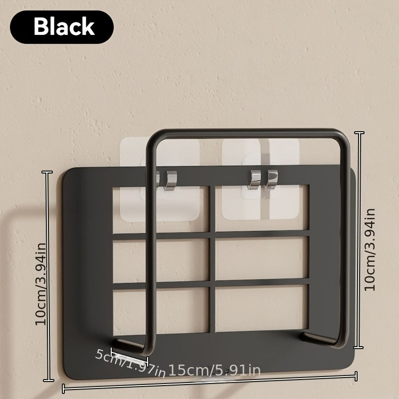 Soporte para Enrutador de Montaje en Pared sin Taladro de Fácil Instalación - Elegante Hierro Fundido Blanco, Estante de Almacenamiento Multiusos para Sala de Estar y Más, Colocación de Cajas, Estante Wifi, Estantes
