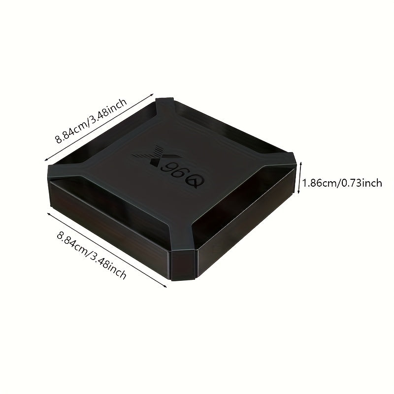 LOONGYU X96Q Smart TV Box con Allwinner H313 Quad Core A53, 4K 3D HDR, USB 2.0 dual, Type-C, inalámbrico, Miracast, control remoto, diseño compacto, enchufe de EE. UU. para transmisión y medios, Android 10.0, dispositivo de transmisión, accesorio moderno