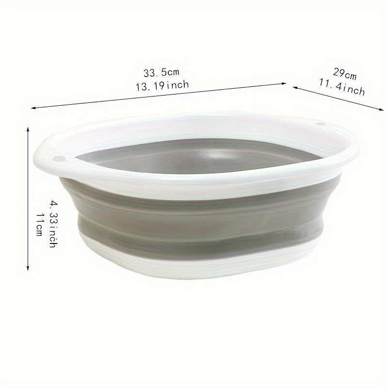Baño de pies plegable, portátil con tapa, lavabo, adecuado para baño, sala de estar, dormitorio, baño de pies plegable cuadrado