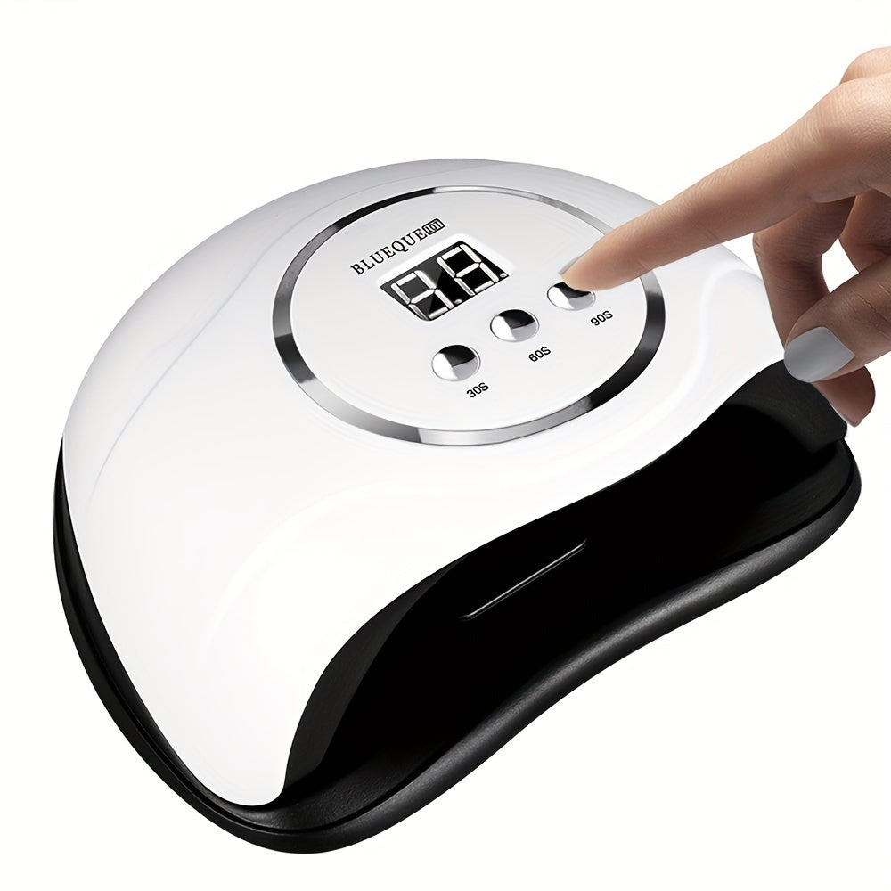 Luz LED para uñas 10T, luz para uñas para hogar y salón, secador de uñas LED con sensor automático/3 configuraciones de temporizador para esmalte de gel, herramienta profesional para arte de uñas y uñas de los pies.