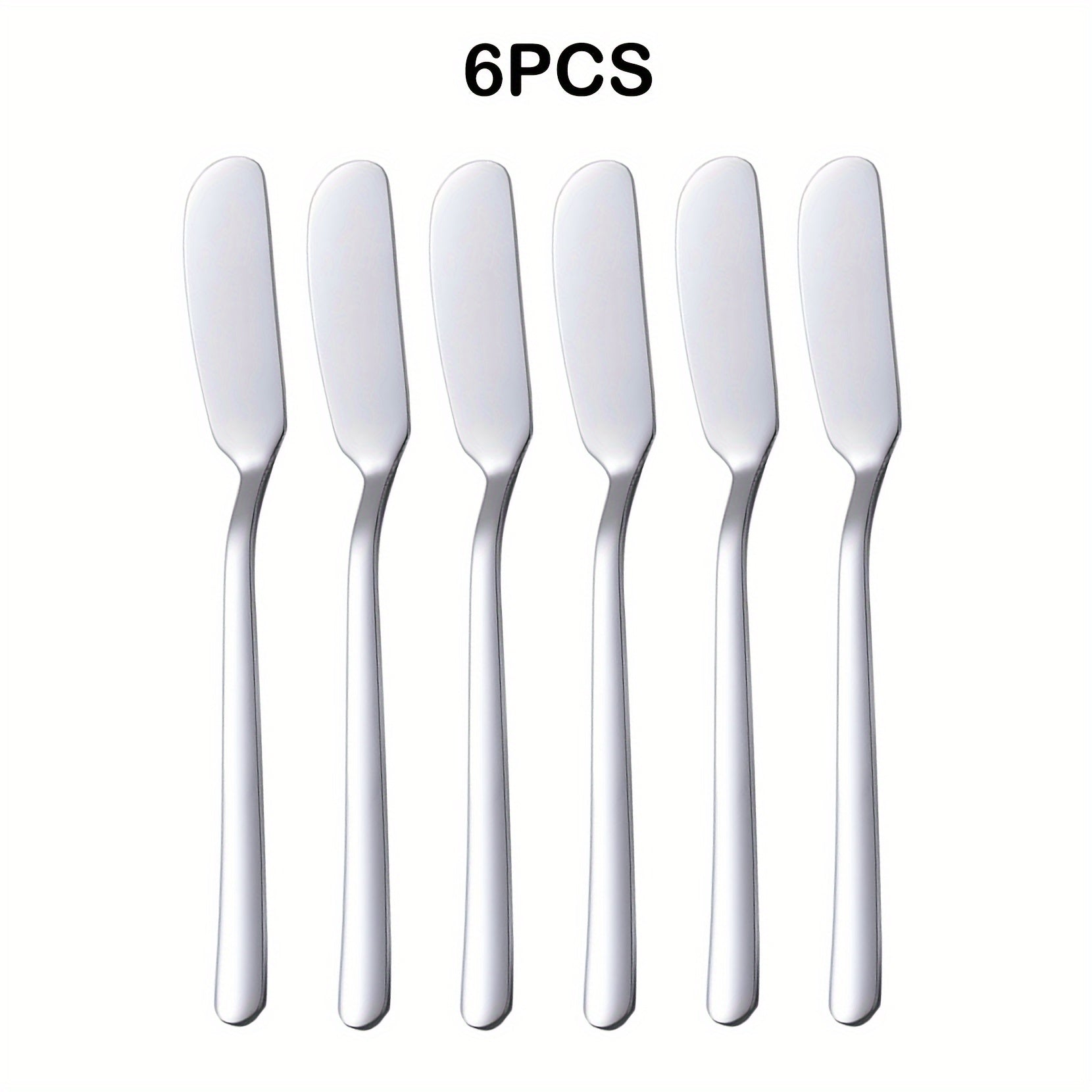 3/6/9pcs Espátula para Queso Duradera, Cuchillo de Mantequilla de Acero Inoxidable de Alta Calidad, Espátula para Mermelada de Frutas/Mantequilla de Maní/Condimentos Adecuada para Sándwiches/Bagels/Tostadas, Espátula para Mantequilla, Accesorios para Tab