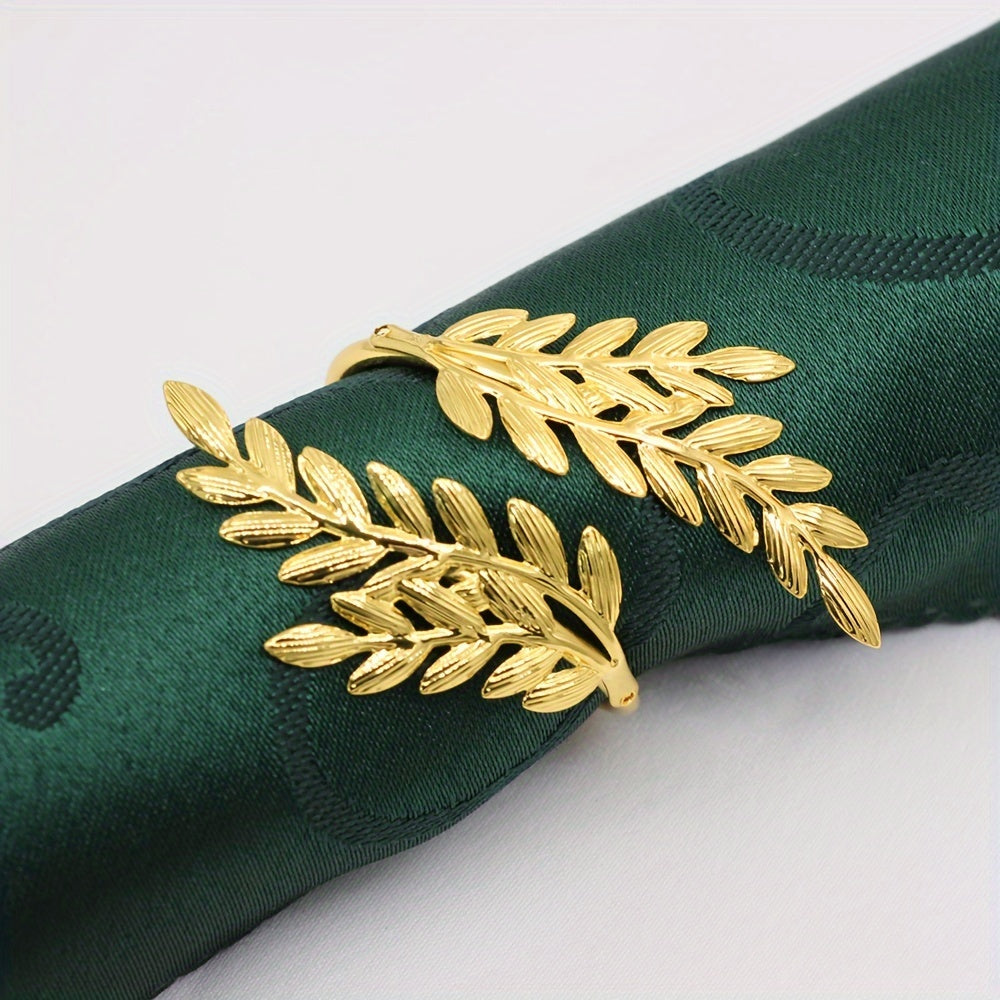 6 Piezas, Anillo De Servilleta Con Forma De Trigo, Decoraciones De Bodas, Ceremonias, Hebillas De Anillos De Servilleta Para Decoraciones De Mesa, Bodas, Cenas, Decoración De Fiestas