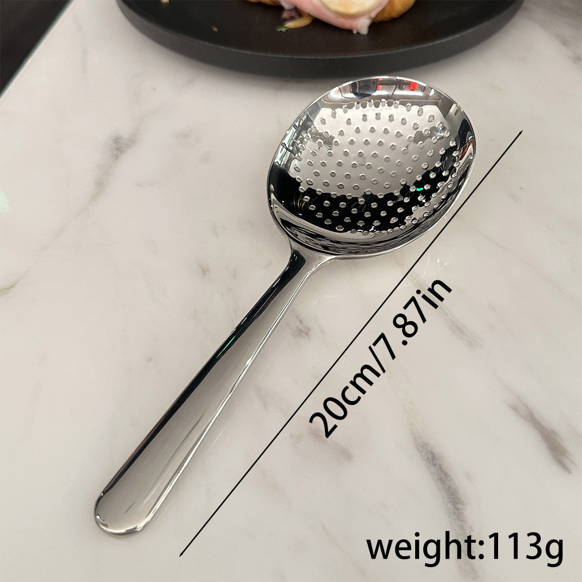 1pc Cuchara Grande de Acero Inoxidable para Buffet, Cuchara Grande de Servir, Cuchara para Fiestas/Banquetes/Buffet, Apta para Lavavajillas, Cuchara Plateada de Cocina, Gadgets Prácticos de Cocina para Uso Familiar