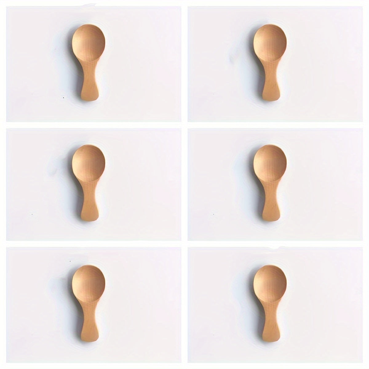 6/12 Piezas, Minicucharas De Madera Con Mangos Cortos, Ideales Para Helado, Café, Postres Y Condimentos, Utensilios De Cocina De Madera Maciza Duraderos