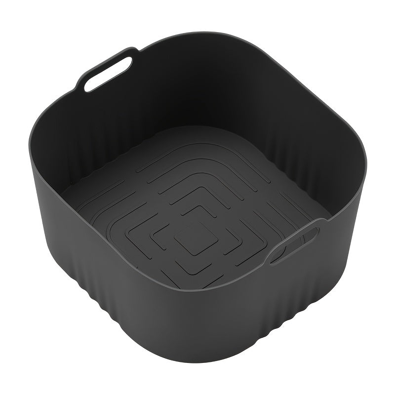 Juego de 1/2 bandejas cuadradas de silicona para freidoras de aire, compatibles con accesorios del Philips HD9252, superficie antiadherente, apto para horno y microondas, fácil de limpiar, accesorios multifuncionales para cocina