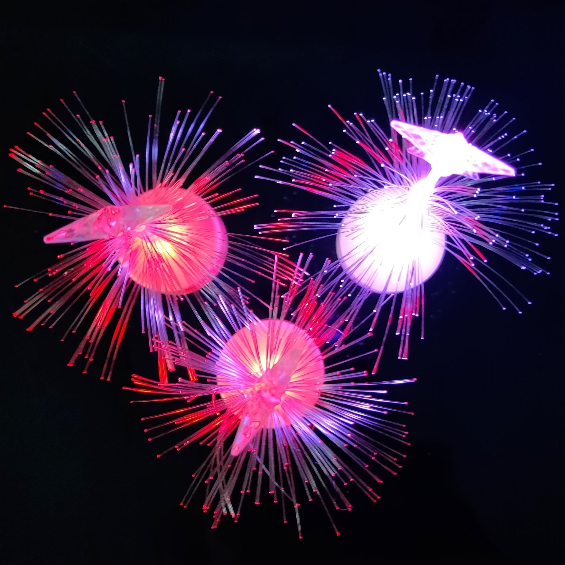 Árbol de Fibra Óptica con Luz Cambiante de Color LED - Árbol de Fibra Óptica Luminoso, 14*3.6cm