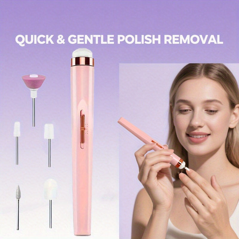 Maquinilla Eléctrica para Uñas con Gel y Kit de Pedicura, Herramientas de Manicura y Cuidado del Pies