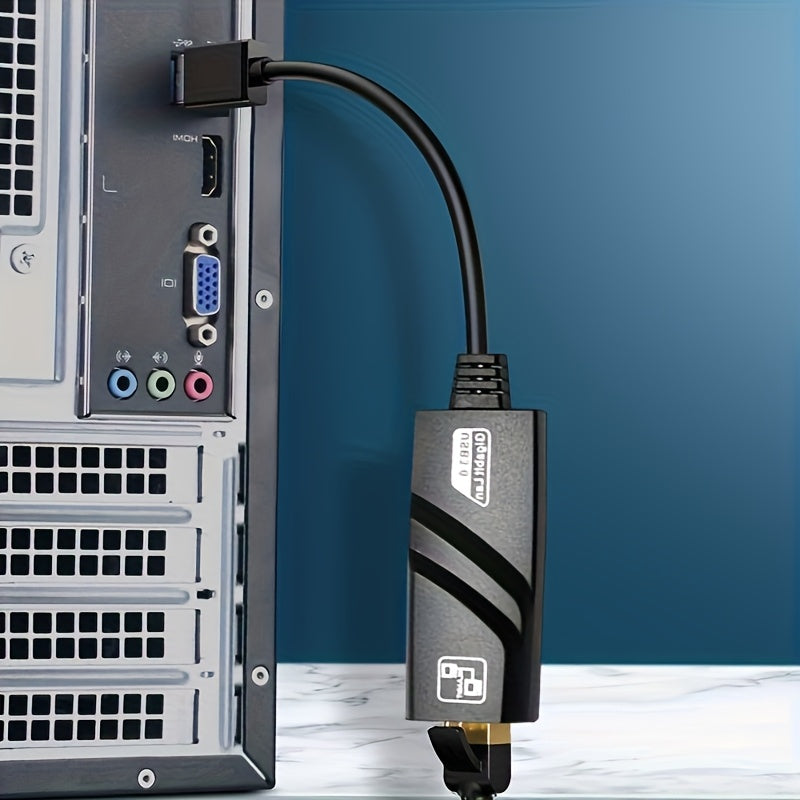Adaptador Ethernet USB 3.0 Gigabit (1000Mbps) - Plug & Play, Alimentación Rápida por USB, Compatible con Windows 10/8.1/8/7/Vista/Mac OS, Surface, Switch, Laptop, PC - Sin Necesidad de Fuente Externa, Puerto RJ45, Adaptador Ethernet a USB, Esencial para