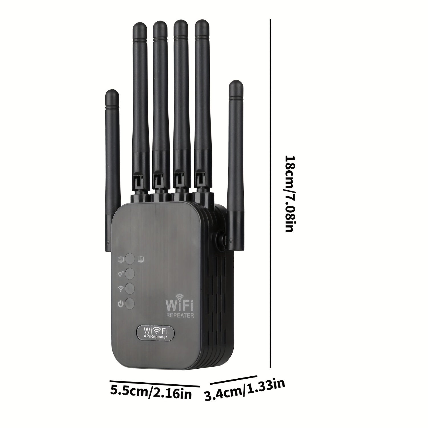 Amplificador de señal WiFi para hogar - Extensor de Internet, amplificador de WiFi, alcance largo hasta 12880 pies cuadrados y 120 dispositivos, repetidor de WiFi.