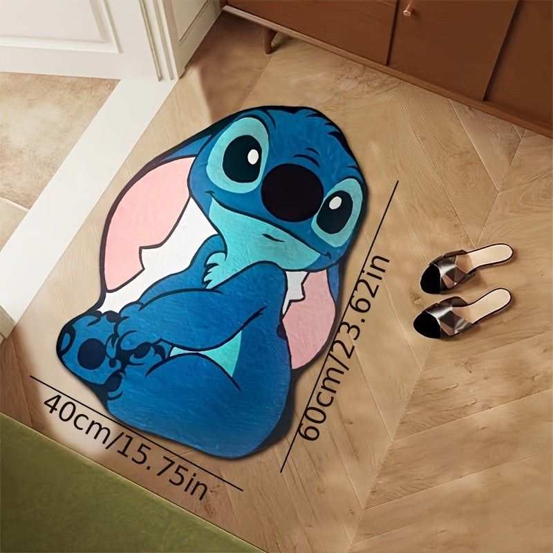 Alfombra decorativa de Stitch antideslizante, para dormitorio, sala, baño y cuarto de juegos, solo lavado a mano, regalo para Pascua y Halloween