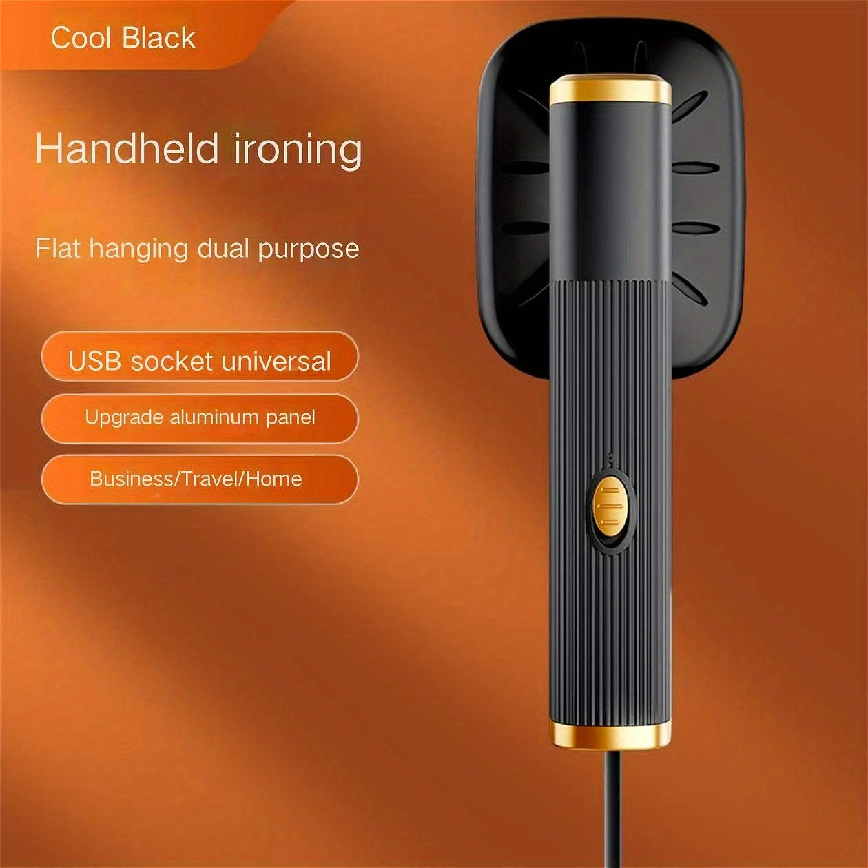 Plancha Portátil Recargable USB - Diseño Ligero y Resistente al Calor para Telas Delicadas, Ideal para Tejidos, Lino y Seda | Perfecto para Uso en Casa y Viajes | Regalo Ideal para Acción de Gracias, Halloween, Día de San Valentín, Día de los Inocentes,