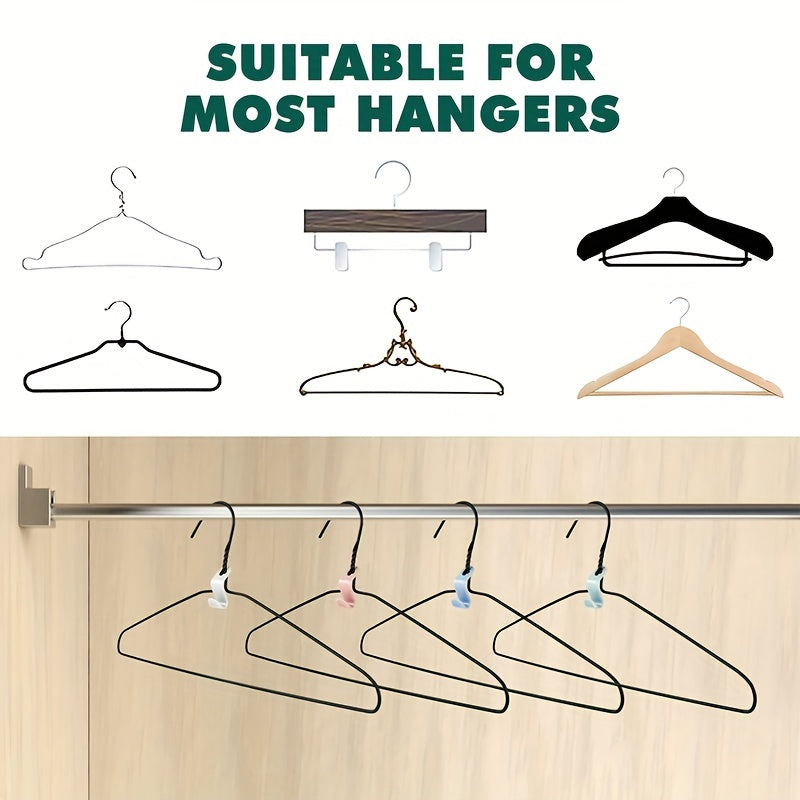 100pcs Conectores De Perchas Para Ropa, Ganchos Mágicos Para Perchas, Ganchos De Conexión En Cascada De Alta Resistencia, Clips Extensores De Perchas Ahorradores De Espacio Para Ropa Para Organizar El Armario