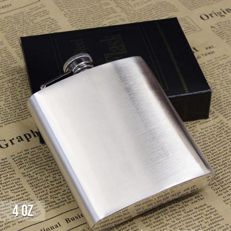 Licorera Whiskera Cantimplora Acero Inoxidable 4 Oz De bolsillo RF 4 OZ