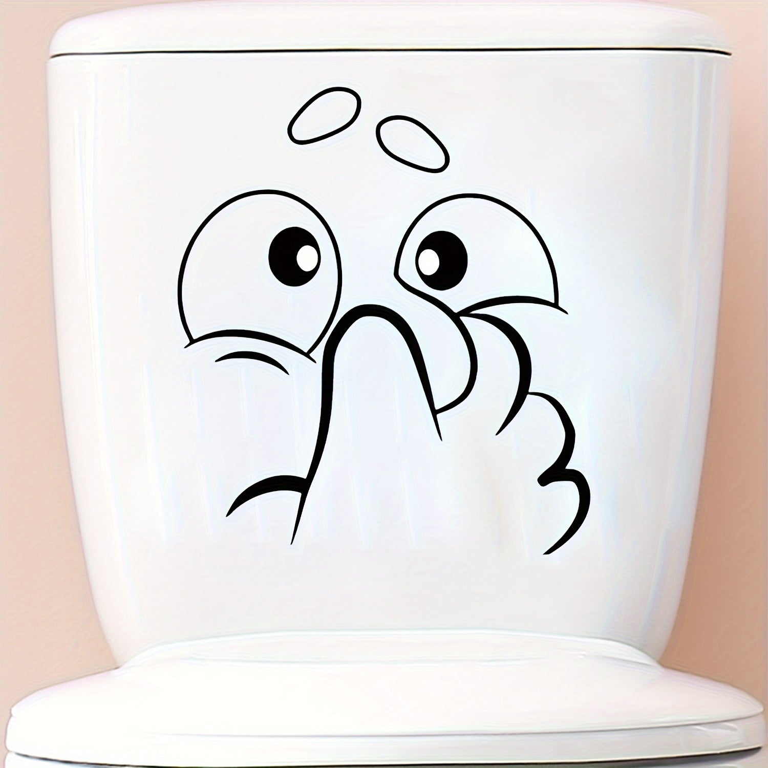 Pegatinas de inodoro de PVC extraíbles - Adecuadas para decoración de baño y pegatinas de decoración para el hogar