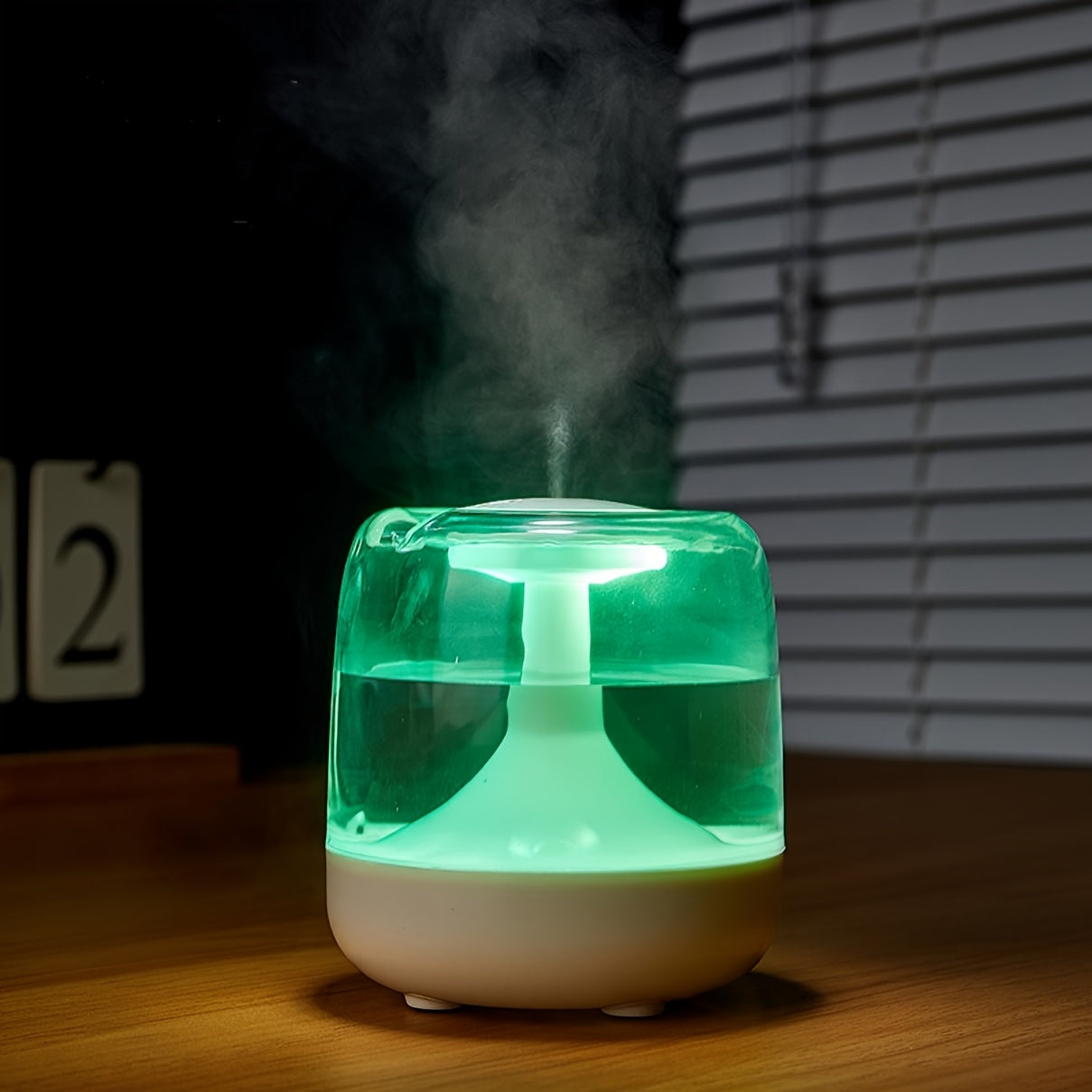 Humidificador para el hogar con luz nocturna de 7 colores, funcionamiento silencioso de 26dB, 2 niveles de niebla, duración de 24H e indicador de nivel de agua visible - Material ABS para sala, dormitorio u oficina - Regalo perfecto para cumpleaños o Nav