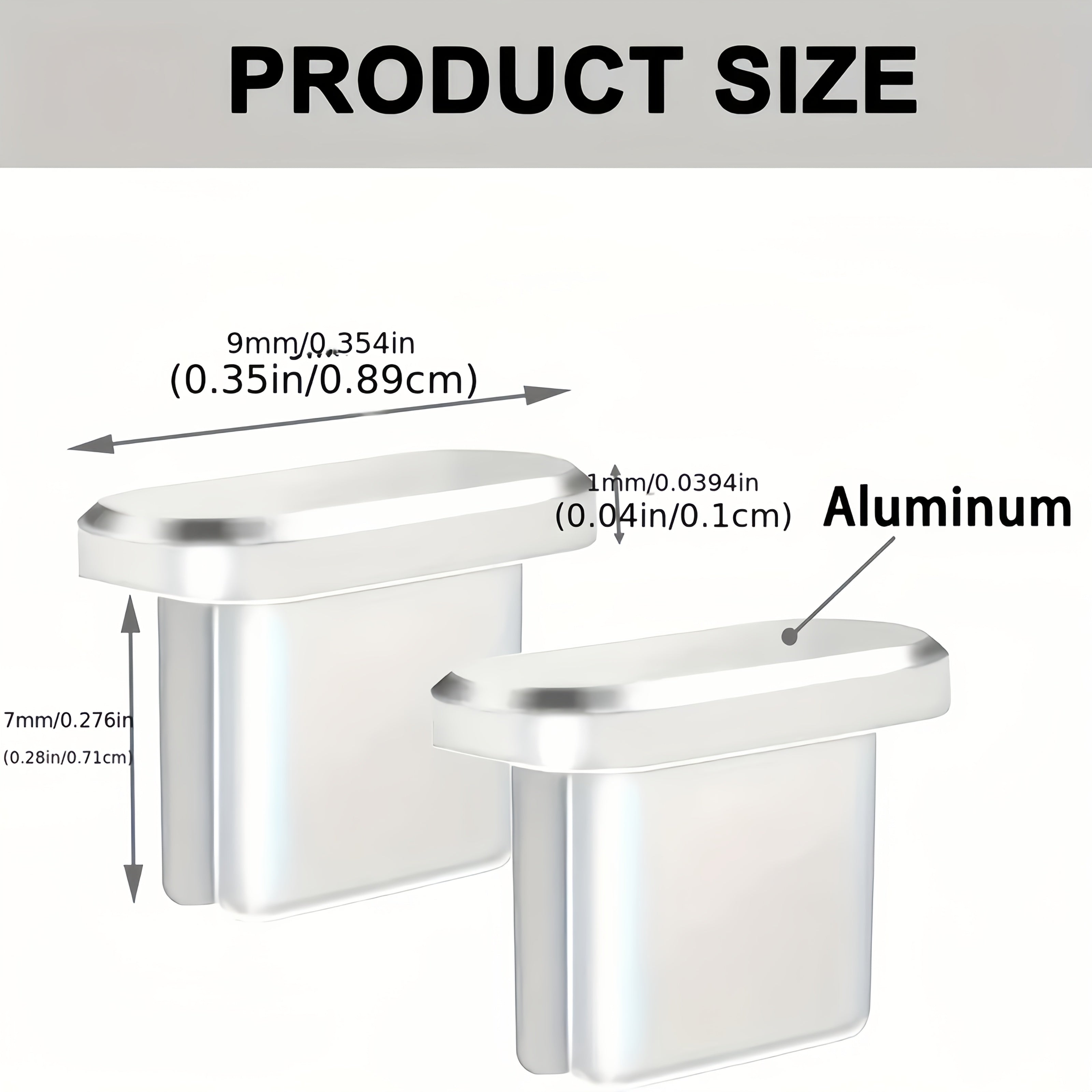 Protector de polvo de aleación de aluminio ajustado perfectamente para iPhone - Material de metal, protector de polvo con interfaz Type-C para iPhone 16 Pro Max y 15 Pro Max, regalo perfecto para ocasiones especiales