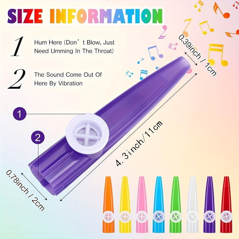 24 piezas de Pinzas para Campanas de Plástico en Colores Arcoíris - Accesorios Musicales Duraderos y Coloridos con Forma de Campana para Guitarras, Violines, Teclados de Piano - Agarre Seguro para Cuerdas y Claves
