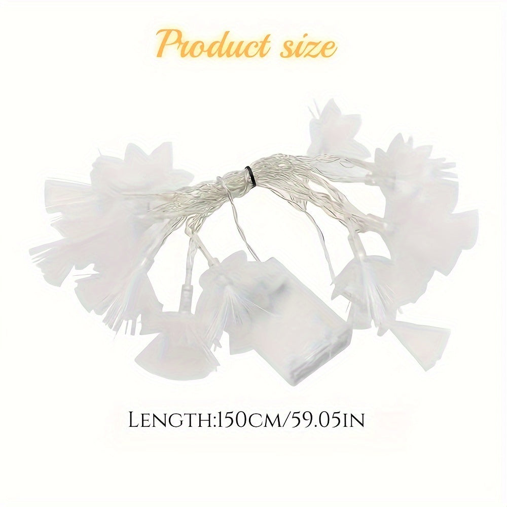 Luces de Flores con Fibra Óptica LED Parpadeantes para Boda y Navidad, Decoración Creativa Luminosa, Cuerdas Pequeñas Decorativas para Ambiente Festivo en Interiores