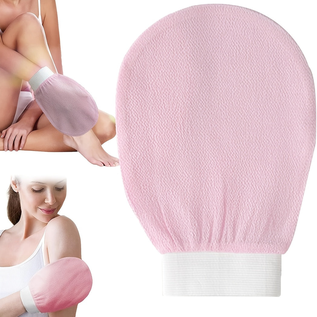 Guantes exfoliantes profundos, 1/2/3 piezas, color beige claro, para piel suave y radiante, elimina células muertas, guantes suaves para baño y ducha, guantes exfoliantes coreanos, beige claro