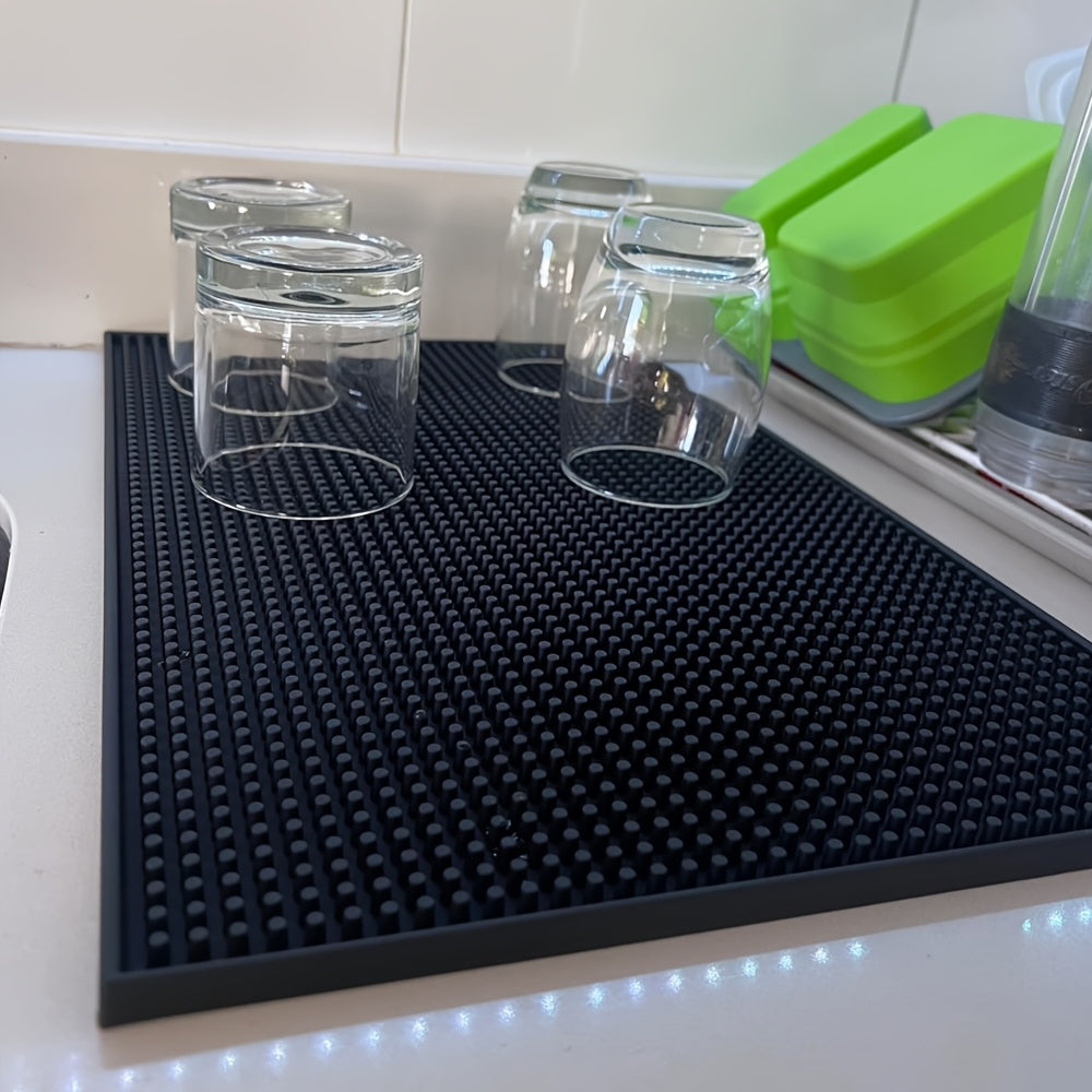 Alfombrilla de barra de PVC para bartenders, lavable a mano, ideal para bares en casa y restaurantes, secado rápido para mostradores y café