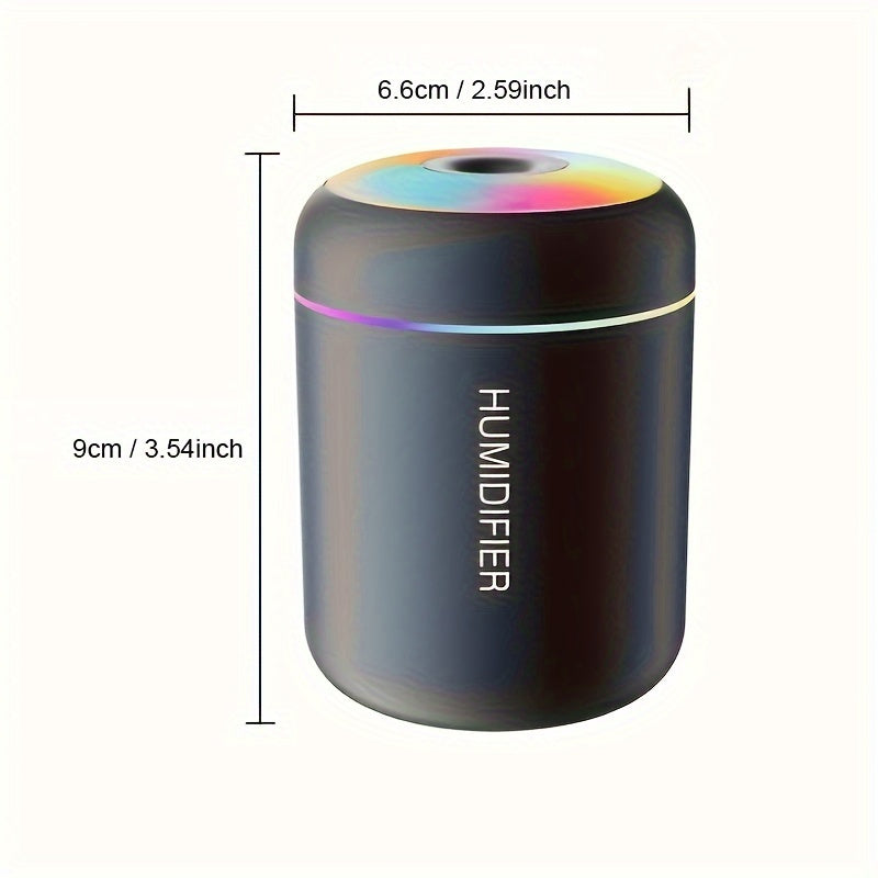 1pc de aceite esencial de aromaterapia difusor de niebla y humidificador con luz nocturna de cambio de color, función de niebla fría y promoción de la salud de las plantas - Refresque y purifique su habitación con una atmósfera tranquilizadora