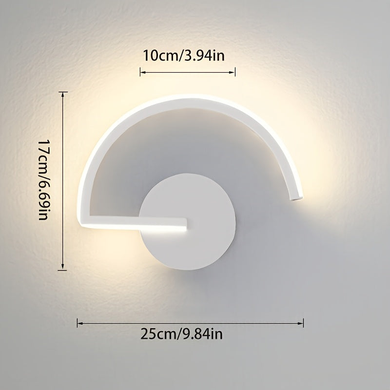 1 pieza de luz de pared LED moderna, elegante y minimalista, diseño único de hongo, perfecta para cabecera de dormitorio, sala de estar, pasillo, iluminación de fondo de pared.