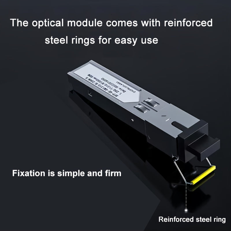 Módulo óptico de fibra dual de 1,25G SFP Gigabit Single-Mode - LC Duplex, transmisión de 10KM/20KM/40KM, enchufa y juega, detección de DDM en tiempo real, compatible con dispositivos de marcas como Cisco y otras, ideal para transceptores de fibra, switch